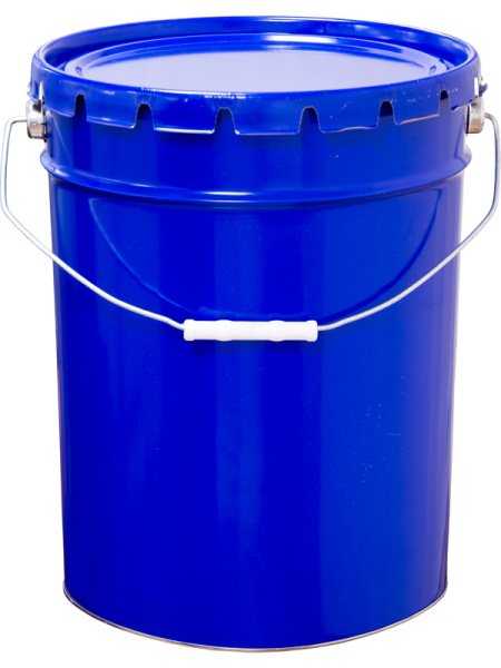 Ведро металл 25л крышка-корона, цв. синий, арт. ВМк 25с 