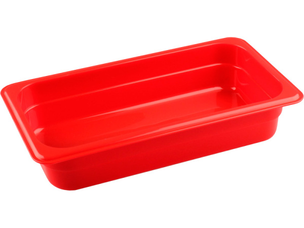 Гастроемкость п/п 1/3,  325x176х65 красный, арт. 1/3, 325x176х65