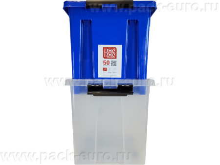 Ящик сплошной 500×390×405 мм, объем 50 л., арт.: Rox Box 50, прозрачный, код: 18710, арт. Rox Box 50