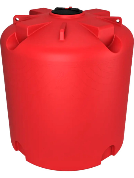 Емкость 6 000л. вертикальная, с крышкой  красный, арт. КАС 6000 ТR Емкость 6 000л. вертикальная, с крышкой  красный, арт. КАС 6000 ТR