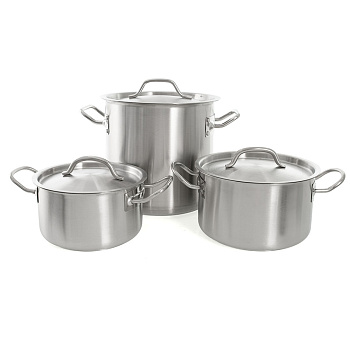 Набор посуды "Магия вкуса"  Кастрюли 2,0+2,7+6,0 Foodatlas от компании Европактрейд