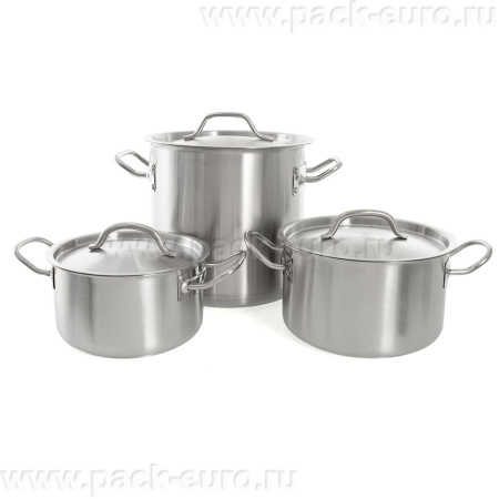 Набор посуды "Магия вкуса"  Кастрюли 2,0+2,7+6,0 Foodatlas от компании Европактрейд