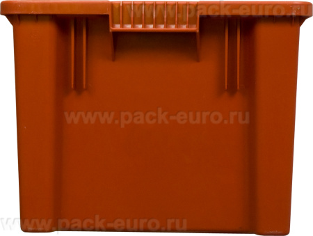 Ящик сплошной 600×400×300 мм, объем 52 л., арт.: 601, красный, код: 05416, арт. 601