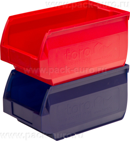 Ящик сплошной 250×150×130 мм, объем 4.88 л., арт.: 5002, синий, код: 10035, арт. 5002