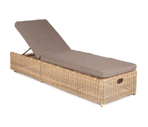 "Рим" шезлонг с подушкой, цвет соломенный от компании Европактрейд "Рим" шезлонг с подушкой, цвет соломенный от компании Европактрейд