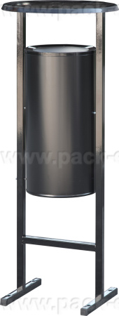 Урна уличная 25 литров черный, арт. СЛ-250 черный