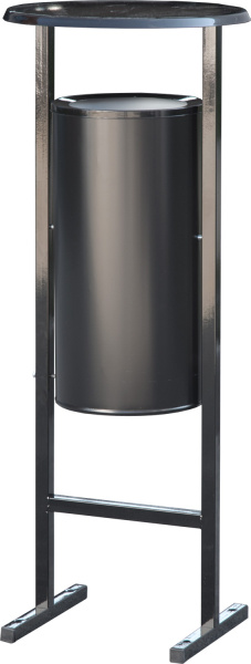 Урна уличная 25 литров черный, арт. СЛ-250 черный