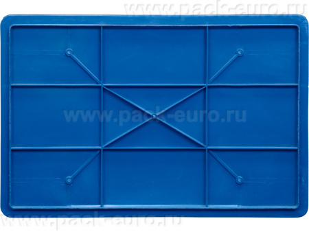 Ящик сплошной 600×400×410 мм, объем 84 л., арт.: 203-2, синий, код: 06069, арт. 203-2