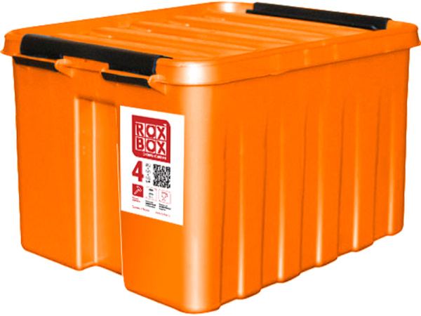 Ящик сплошной 210×170×175 мм, объем 4 л., арт.: Rox Box 4, оранжевый, код: 18915, арт. Rox Box 4