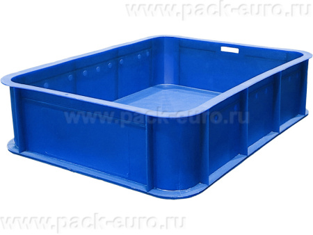 Ящик сплошной 430×330×110 мм, объем 12 л., арт.: 405, синий, код: 00432, арт. 405