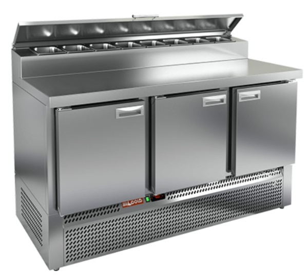PZE2-111/GN (1/6H) стол для пиццы охл.(+2+10), 3 двери, 1485х700х850мм, ниж.распол.агрегата, арт. 286754 от компании Европактрейд PZE2-111/GN (1/6H) стол для пиццы охл.(+2+10), 3 двери, 1485х700х850мм, ниж.распол.агрегата, арт. 286754 от компании Европактрейд