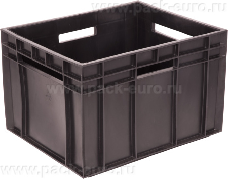 Ящик 350х430х285 молочный "Фин-Пак" Б   чёрный, арт. 309-1