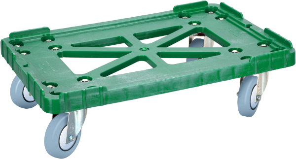 Тележка 600х400 серые резиновые колеса, Россия  зелёный, арт. 508-2 Тележка 600х400 серые резиновые колеса, Россия  зелёный, арт. 508-2