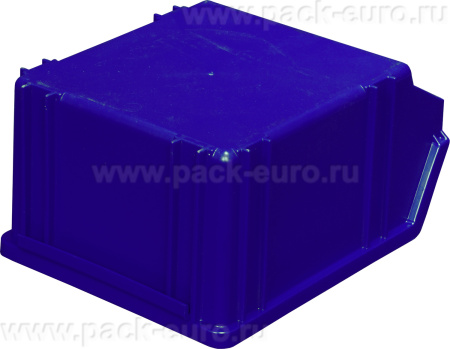 Ящик сплошной 290×230×150 мм, объем 10.01 л., арт.: 7962, синий, код: 01686, арт. 7962