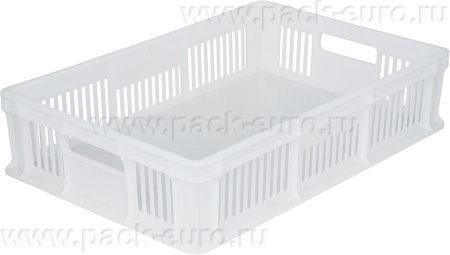 Ящик 600х400х140 мм дно сплош.стенки перф.с ручками неокрашенный морозостойкий, арт. 705.02.01 м
