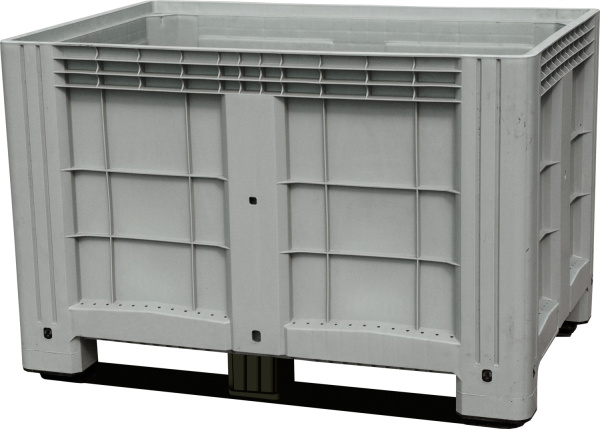Контейнер 1200х800х800 мм сплошной на полозьях, арт. SDBOX 1208 SS серый, код: 13194, арт. SDBOX 1208 SS серый