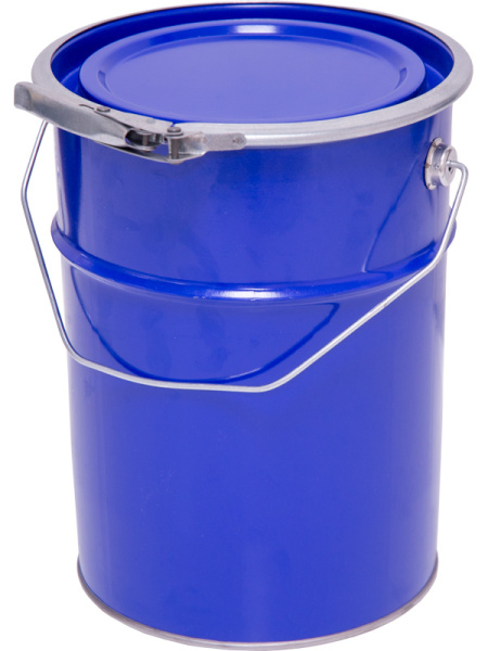 Ведро металлическое 5 л синий цвет крышка-обруч, арт. ВМо 5с 