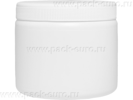 Банка п/э 0,6л. круглая, с крышкой, код: 32149, арт. БП 0,6к