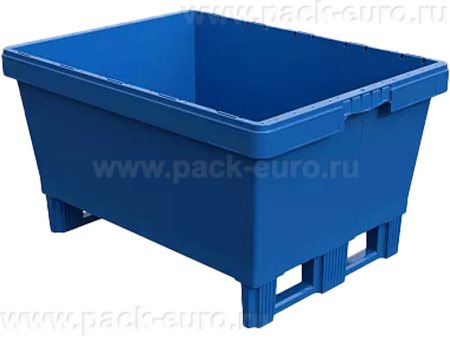 Ящик п/п 800х600х450 6,1кг. сплошной, конусный, на полозьях, код: 34269, арт. KVR 8634.1