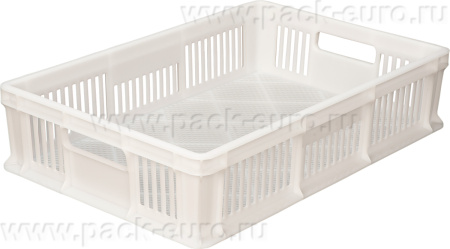 Ящик 600х400х140 мороз. перфорированный с ручками,  неокрашенный, арт. 705.01.01 м