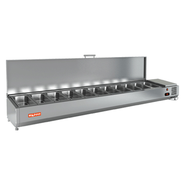 VRTU 2280 витрина охл.настольная, с крышкой, 2280х385х279 мм, HICOLD RUS, арт. 284256 от компании Европактрейд