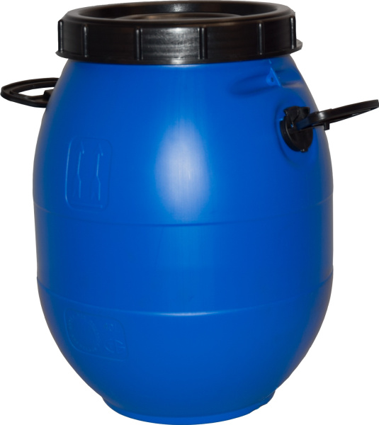 Бочка 40л с винтовой крышкой синяя, арт. БПЗ 40