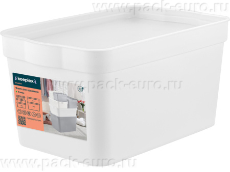 Ящик 211х141х110 2,3л. для хранения, с крышкой, вкладываемый, код: 36167, арт. Keeplex Trendy 2.3
