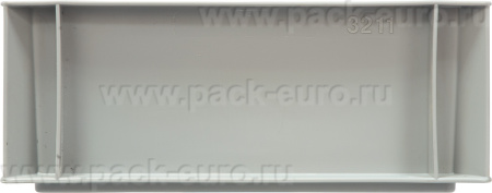 Ящик сплошной 300×200×120 мм, объем 4 л., арт.: 800.02, серый, код: 09947, арт. 800.02