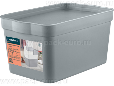Ящик 211х141х110 2,3л. для хранения, с крышкой, вкладываемый, код: 36169, арт. Keeplex Trendy 2.3