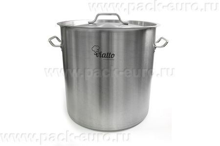 Кастрюля нерж с тройным дном 400х400мм объем 50L с дв.ручками, 101307, арт. 101307