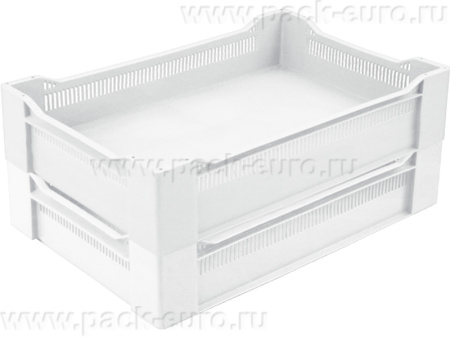 Ящик перфорированный 600×400×135, арт.: 120, объём 32.4, натуральный, код: 02494, арт. 120 М