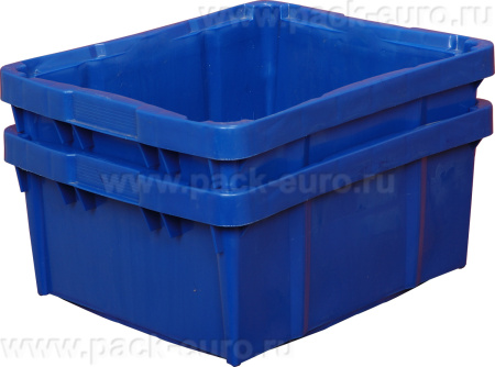 Ящик перфорированный 480×393×220 мм, объем 30 л., арт.: 304 м, синий, код: 00406, арт. 304 М