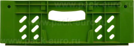 Ящик перфорированный 600×400×140, арт.: 118, объём 33.6, зелёный, код: 00353, арт. 118