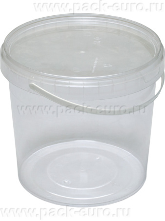 ВЕДРО КРУГЛОЕ 5,6л В22L с прозрачной крышкой, прозрачный, арт. ВП 5,6м прозр