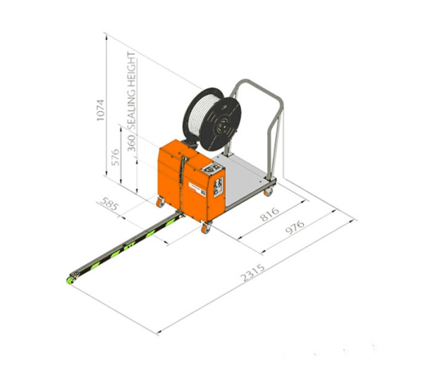 Стреппинг машина для вертикальной обвязки паллет TP-502MV, арт. TP-502MV Стреппинг машина для вертикальной обвязки паллет TP-502MV, арт. TP-502MV