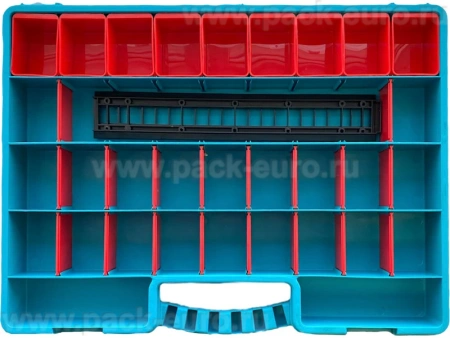 Органайзер 517х395х60 с лотками, с планкой, с разделителями, 38 ячеек, код: 36996, арт. Jettools 38