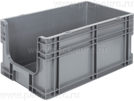 Ящик 510х290х235 с вырезом, серый, код:31781, арт. SPK 27 AV