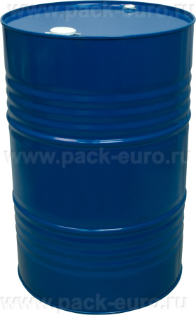 Бочка металл 216,5л. закрытая, с отверстиями, на 2 и 3/4 дюйма, 0,8х0.8х0.8 RAL 5010 синий, арт. БСЗ 216,5ук сев.
