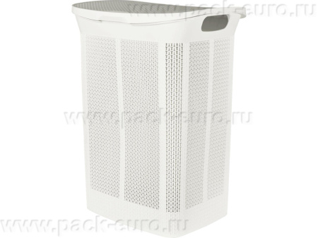 Корзина 430х340х590 50л. для белья, с откидной крышкой, стенки перф, код: 36154, арт. Keeplex 50