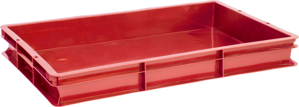 Ящик 600х400х75 сплошной  красный, арт. 424
