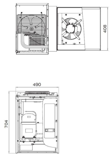 Машина холодильная моноблочная  MB108 S (R404А), арт. 1109025d от компании Европактрейд