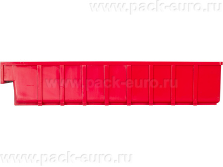 Ящик сплошной 500×185×100 мм, объем 9.25 л., арт.: 6004, красный, код: 10557, арт. 6004
