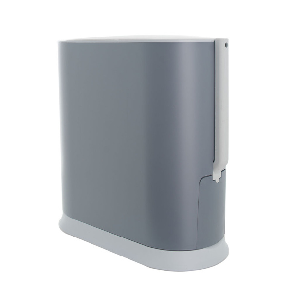 Ведро мусорное с ёршиком, JAH-2014, 8л (серый) Ведро мусорное с ёршиком, JAH-2014, 8л (серый)