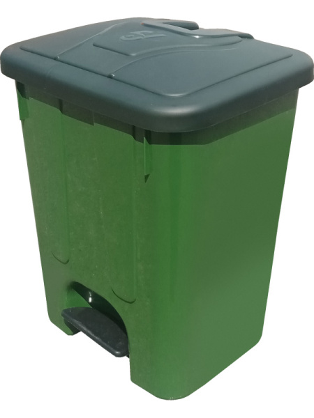 Мусорный бак 40л. мороз. с крышкой, с педальным приводом зелёный, арт. SW-40 Мусорный бак 40л. мороз. с крышкой, с педальным приводом зелёный, арт. SW-40