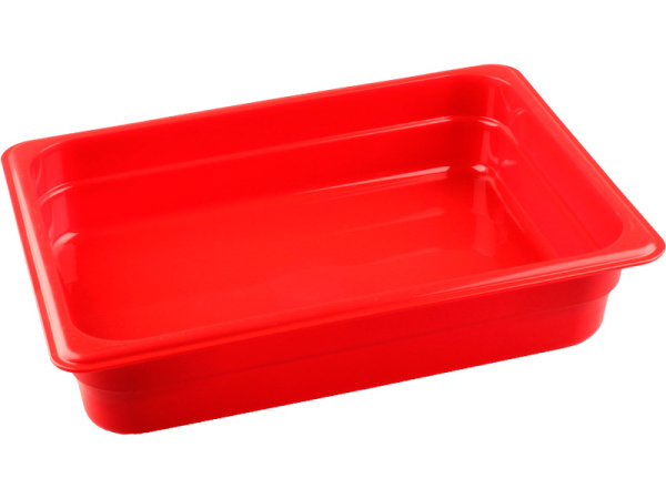 Гастроемкость п/п 1/2,  325x265х65 красный, арт. 1/2, 325x265х65