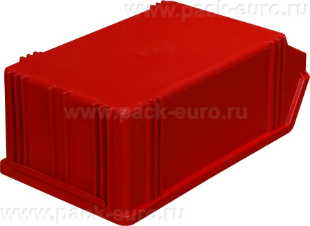 Ящик сплошной 400×230×150 мм, объем 13.8 л., арт.: 7963, красный, код: 00567, арт. 7963