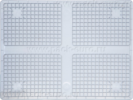 Ящик сплошной 800×600×340 мм, объем 163.2 л., арт.: SPK 8633, серый, код: 24294, арт. SPK 8633