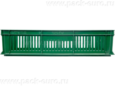 Ящик перфорированный 600×400×140, арт.: 705.01.03, объём 27, зелёный, код: 17413, арт. 705.01.03