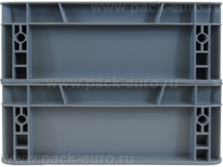 Ящик сплошной 400×300×120 мм, объем 14.4 л., арт.: SPK 4011, серый, код: 25243, арт. SPK 4011