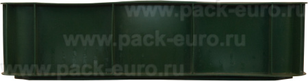 Ящик сплошной 430×330×110 мм, объем 12 л., арт.: 405, зелёный, код: 00433, арт. 405